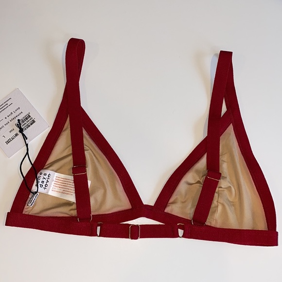 NWT Some Days Lovin Triangle Bikini Top SZ L - Picture 5 of 5